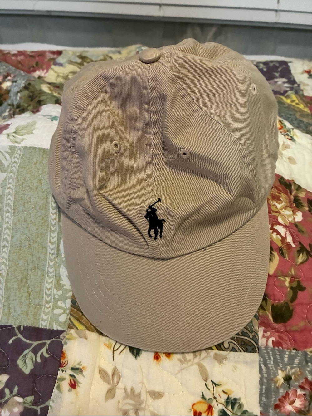 VTG Polo Ralph Lauren Embroidered Khaki Baseball Cap